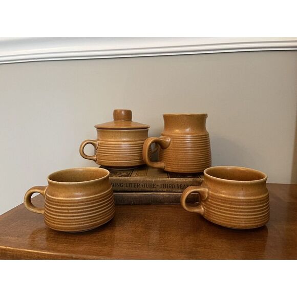 Langley Made In England 1960's Cream, Sugar, And Mug Set - Picture 4 of 8